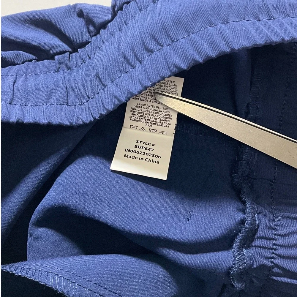 Barco Unify Women Navy Blue Scrub Jogger Pants Medium NWT Drawstring Cargo